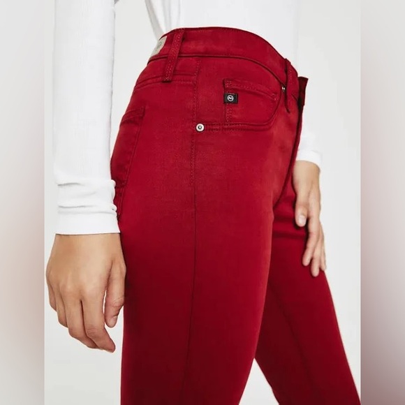 NWT! AG • Adriano Goldschmied • Legging Ankle • Rich Scarlet • 31 • Retail $178 - Picture 3 of 16
